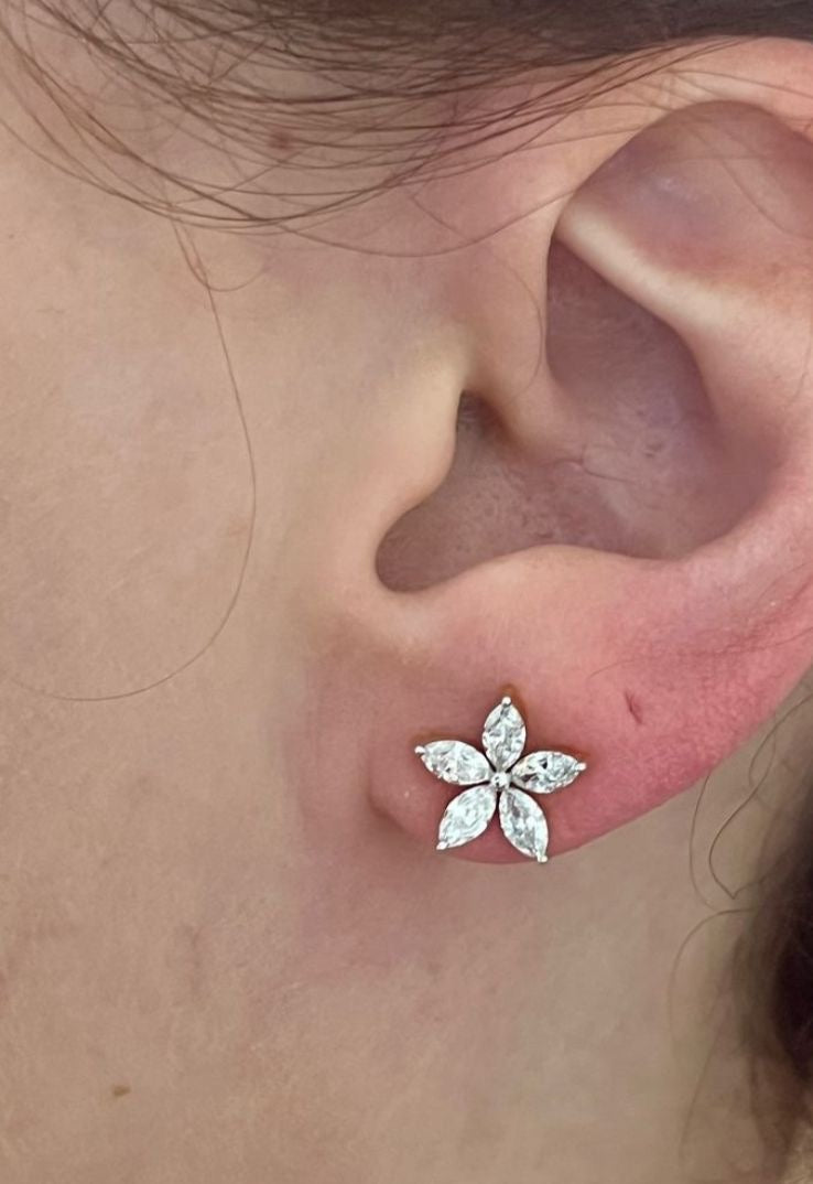 Lab Grown Earings on 14Kt Hallmarked Gold