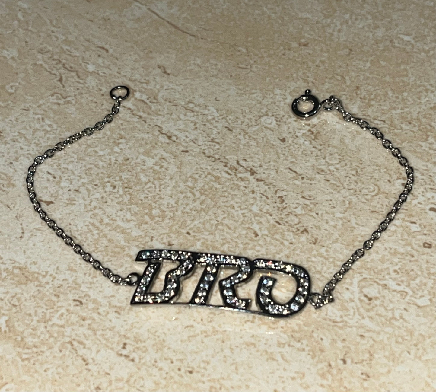 Bro Bracelet In Moissanite Lab Processed Diamonds and Pure 92.5% Silver