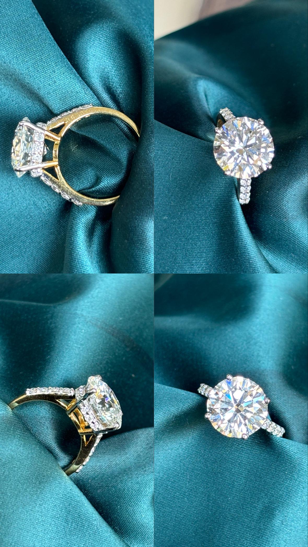 5 Carat Diamond Ring in 18Kt Gold
