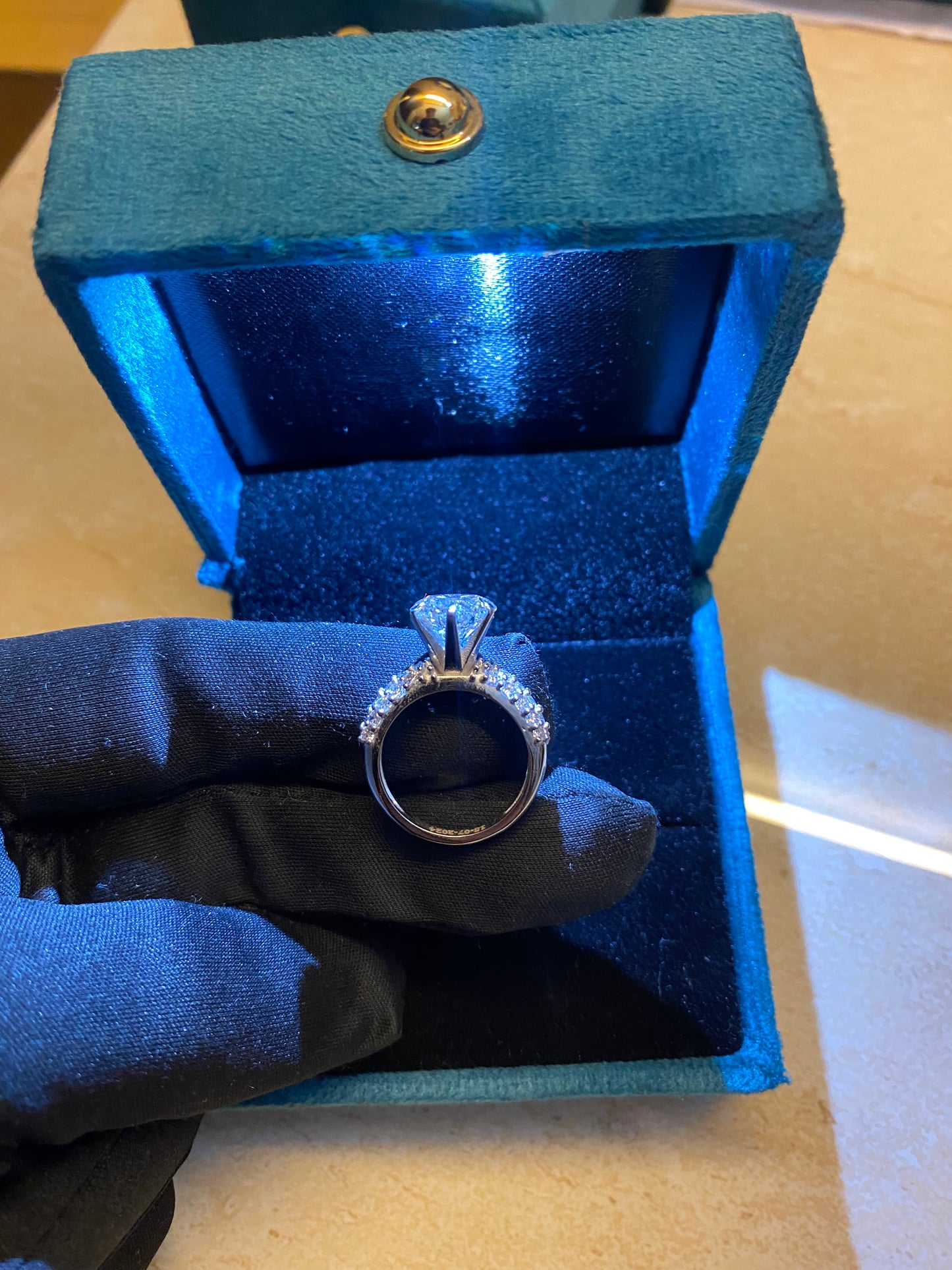 3 Carat LGD Ring on 18Kt Hallmarked Gold ( Lab Grown Diamond )