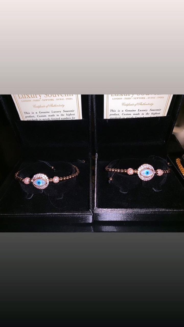 Evil Eye Rose Gold Celeb Choice MOST POPULAR Worn by Over 50+ Actresses.