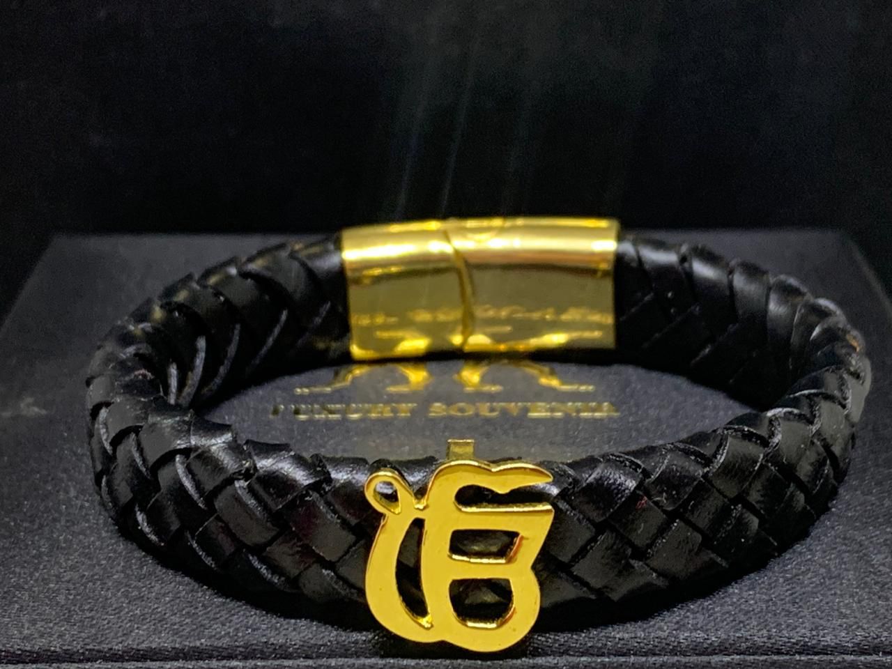 EKONKAR 24Kt Gold Plated Pure Silver Base ON BLACK GERMAN CORD
