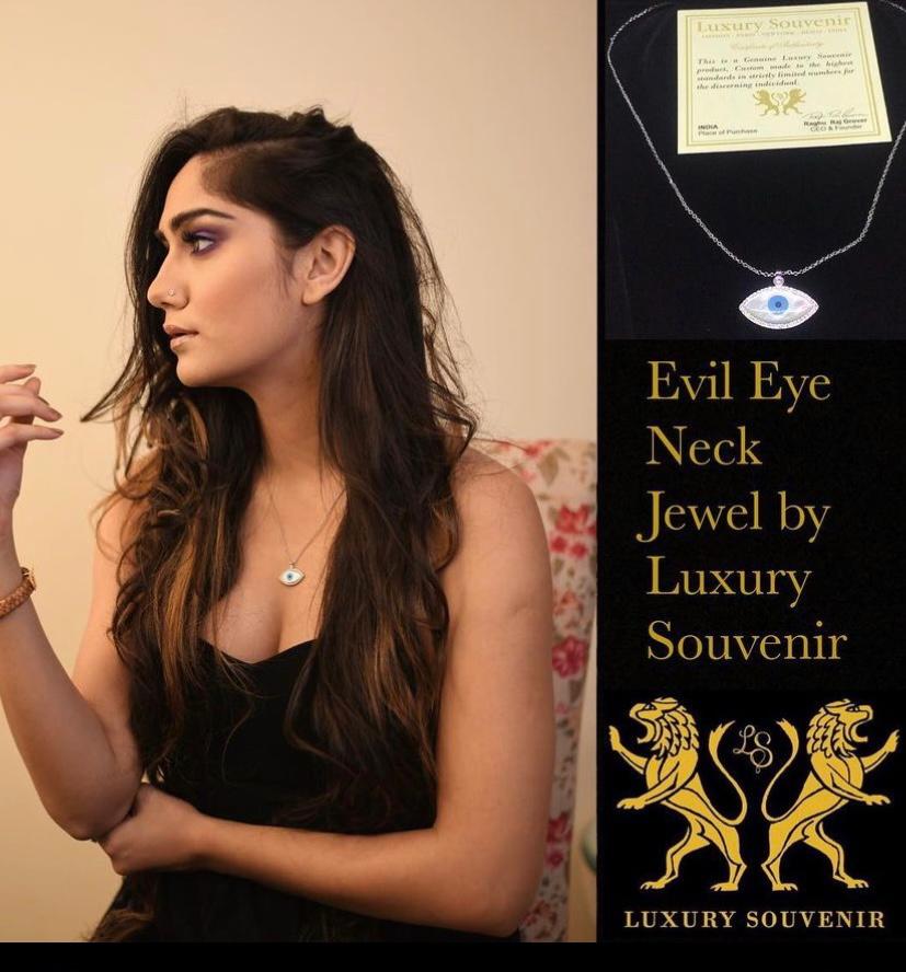 Evil Eye Neck Jewel Rose Gold Plated