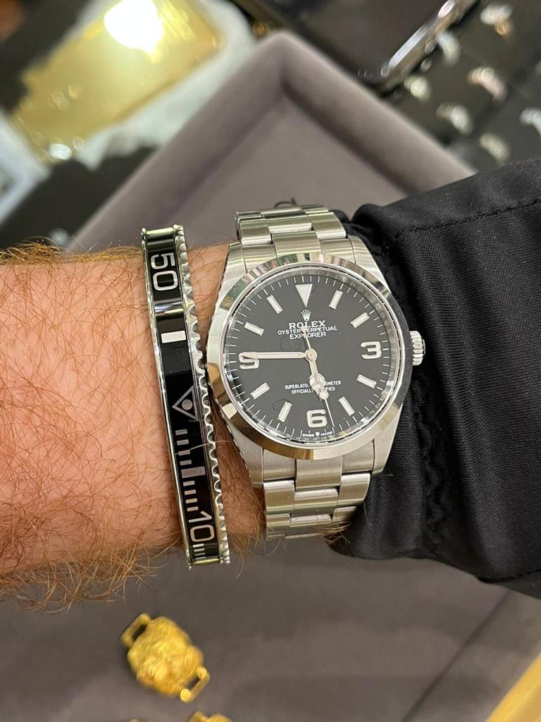 Watch Inspired Cuff by Luxury Souvenir , 316L Made LIMITED EDITION bracelet cuff