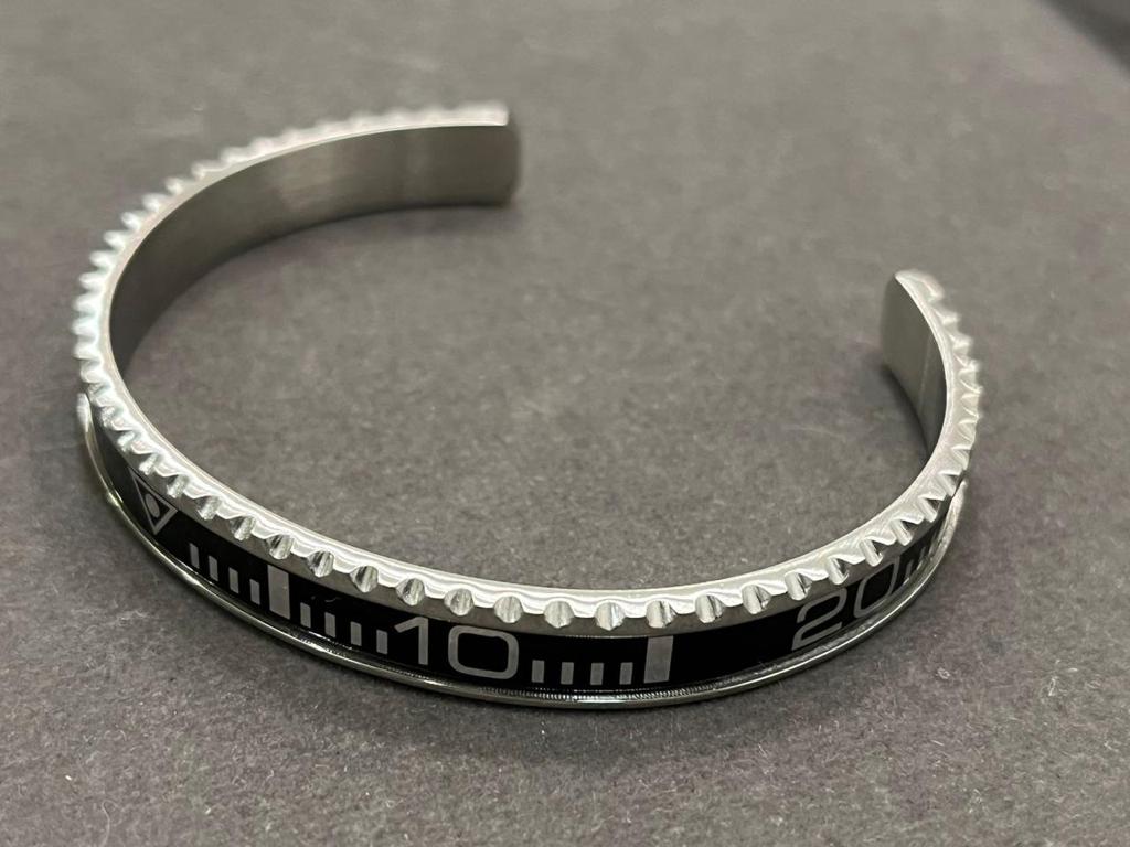 Watch Inspired Cuff by Luxury Souvenir , 316L Made LIMITED EDITION bracelet cuff