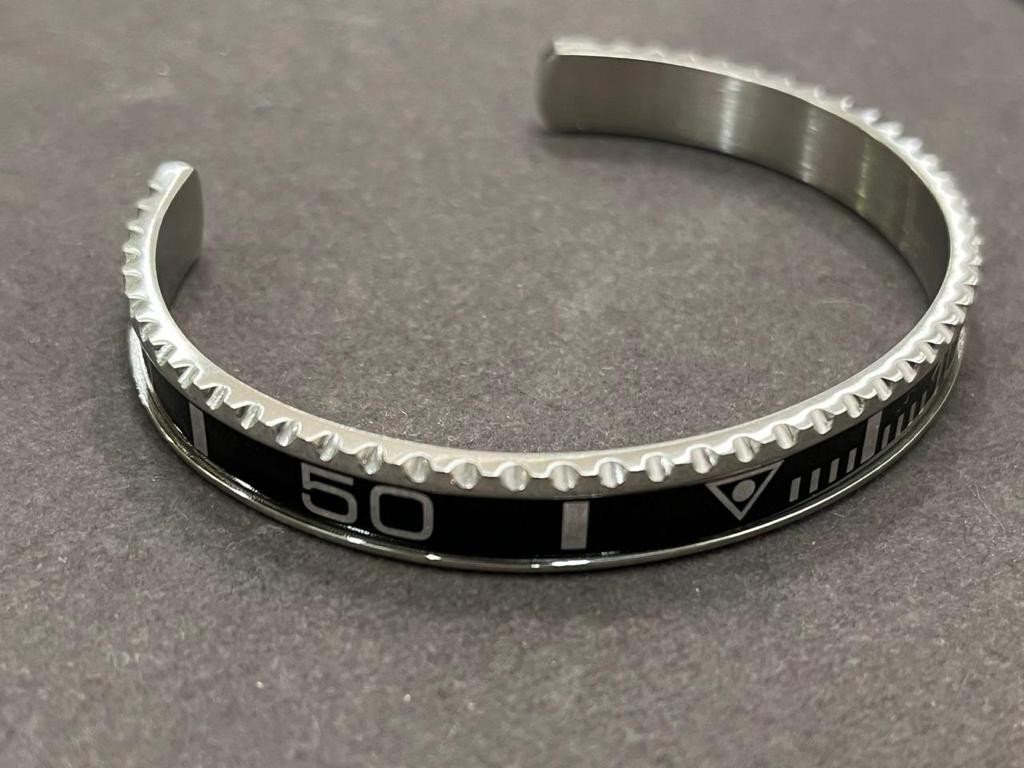Watch Inspired Cuff by Luxury Souvenir , 316L Made LIMITED EDITION bracelet cuff