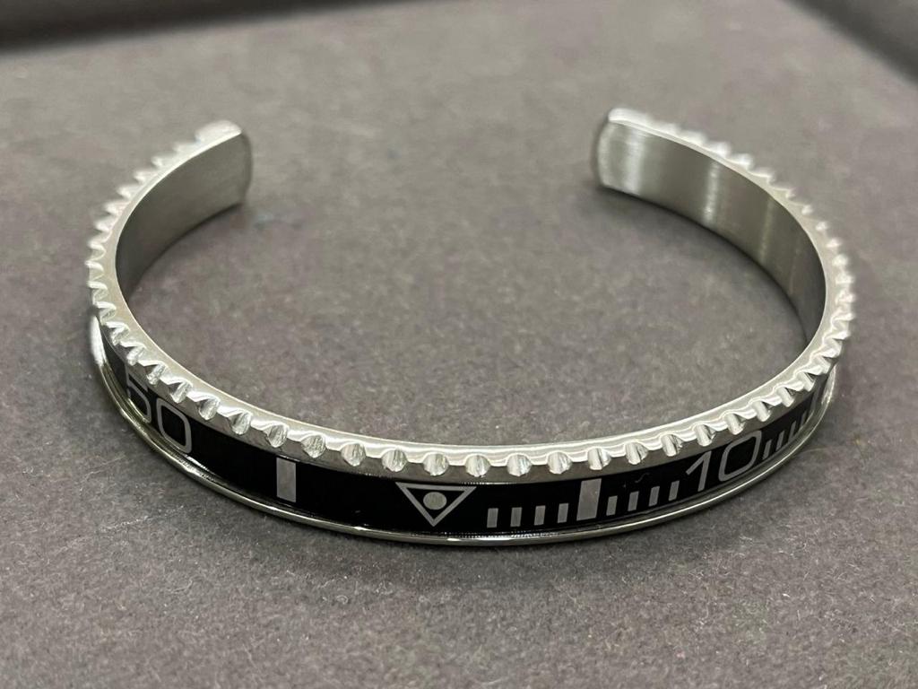 Watch Inspired Cuff by Luxury Souvenir , 316L Made LIMITED EDITION bracelet cuff