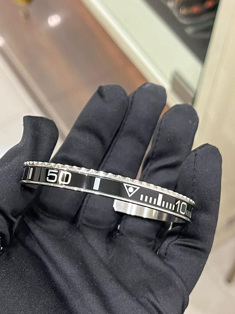 Watch Inspired Cuff by Luxury Souvenir , 316L Made LIMITED EDITION bracelet cuff