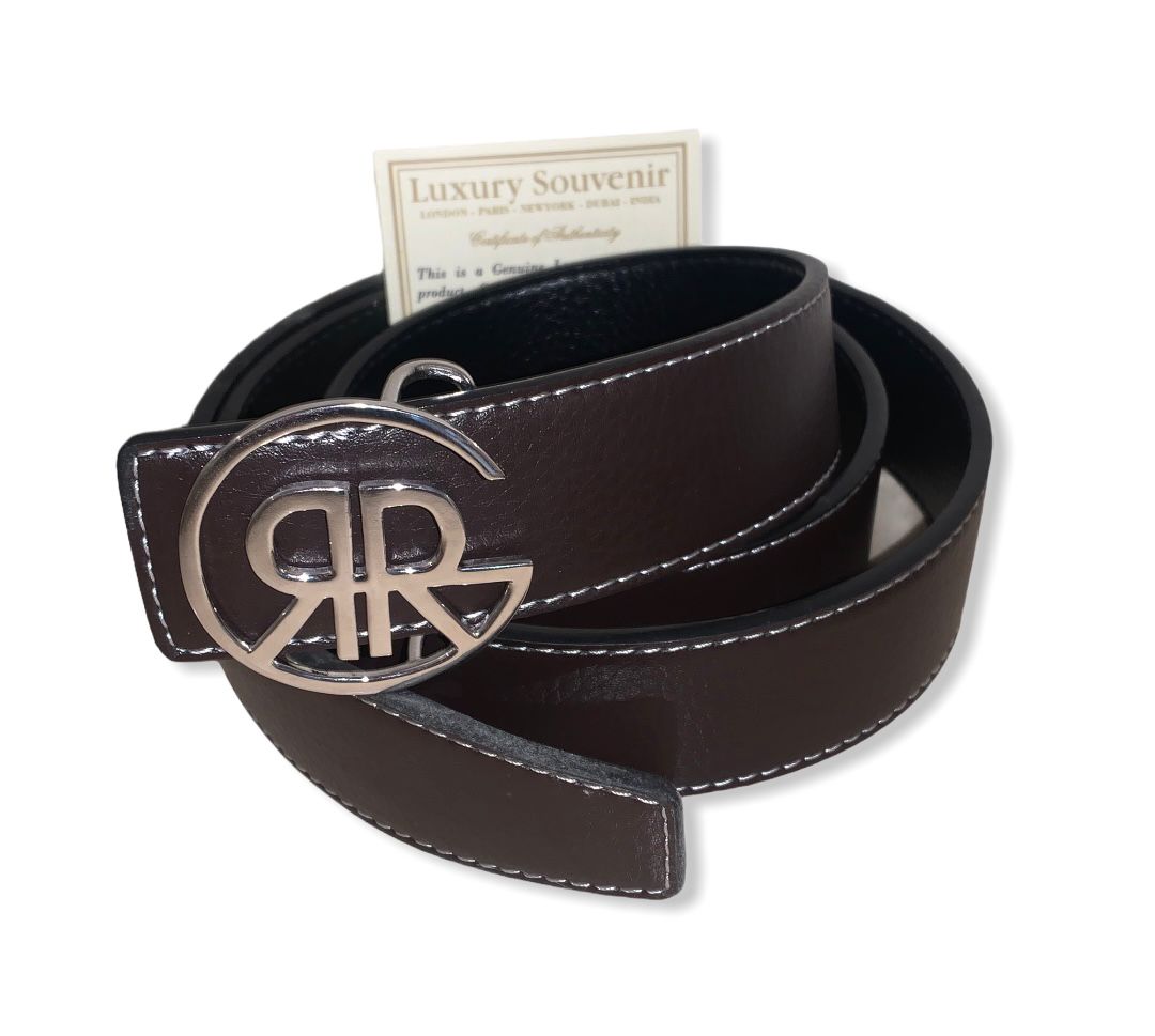 Monogrammed Waist Belt, 925 Silver or 24Kt Gold Plated. Custom Handcrafted Leather.