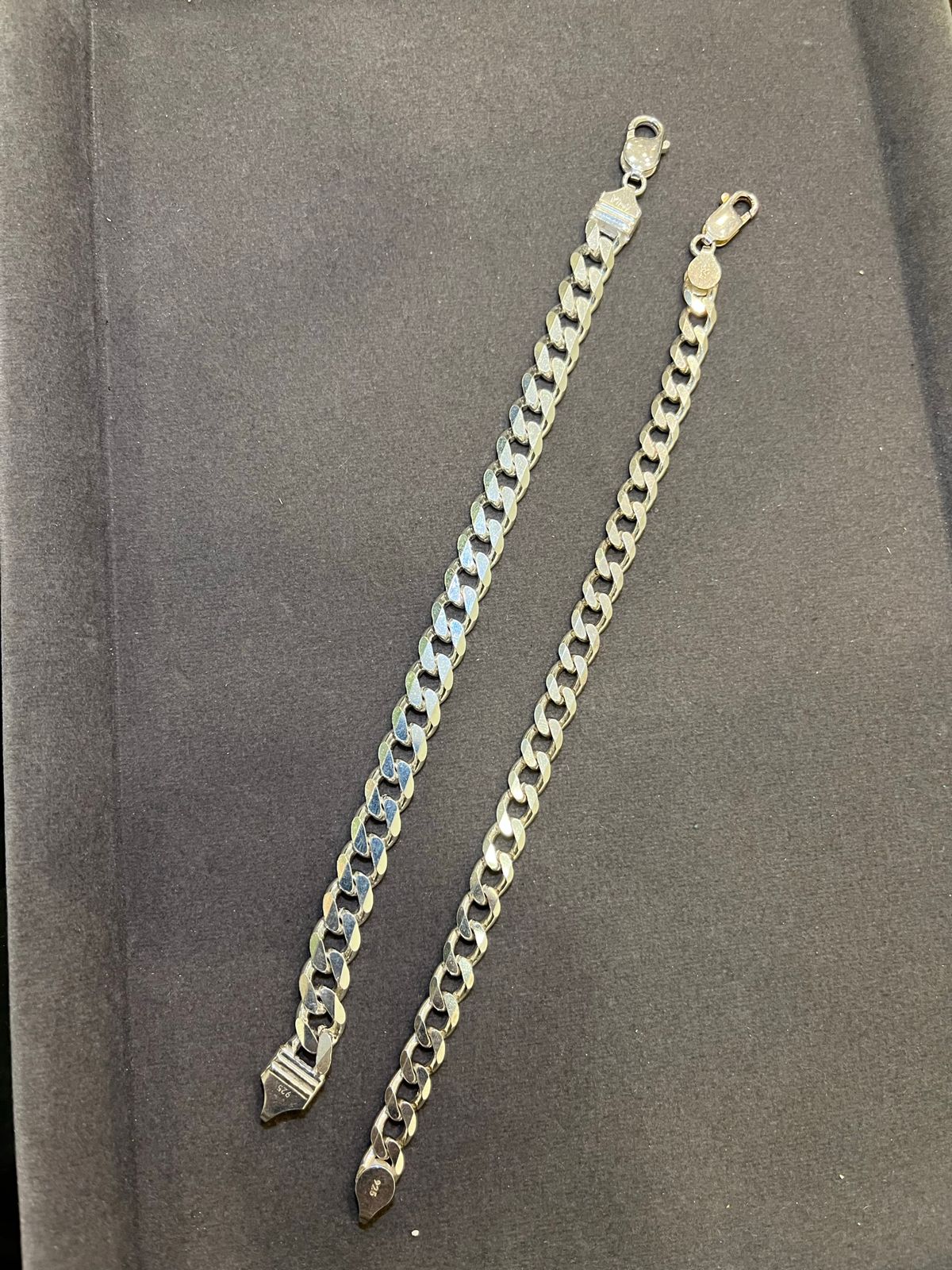 Classic Silver Cuban Bracelet 925 SILVER - Thin