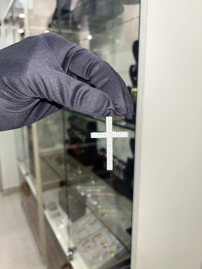 CROSS Pendant Iced Out