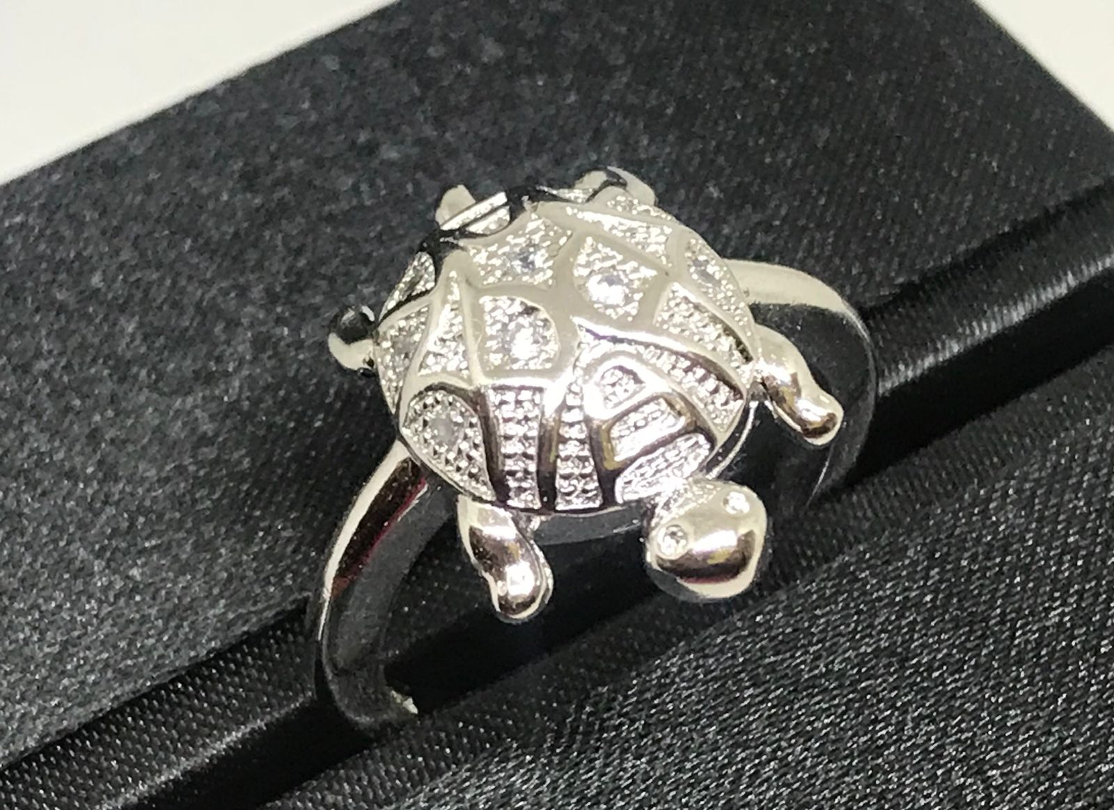 Lucky Turtle Tortoise Ring in Silver 925 PROSPERITY LUCK