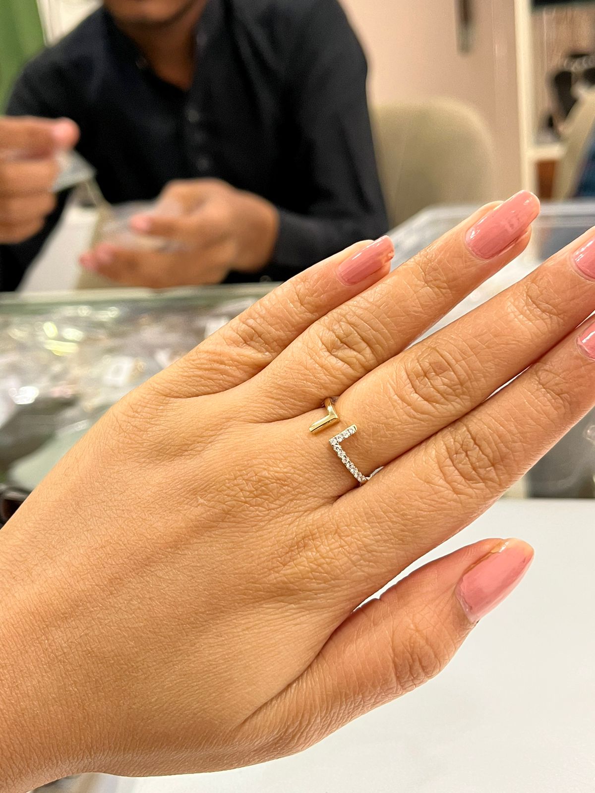 Fancy Ring LAB GROWN DIAMOND for Women Classic Style- 14Kt Hallmarked Gold & Certified IGI Lab Grown Diamond