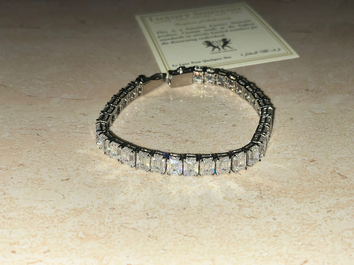 Emerald Tennis Bracelet Moissanite 50 Cent Each