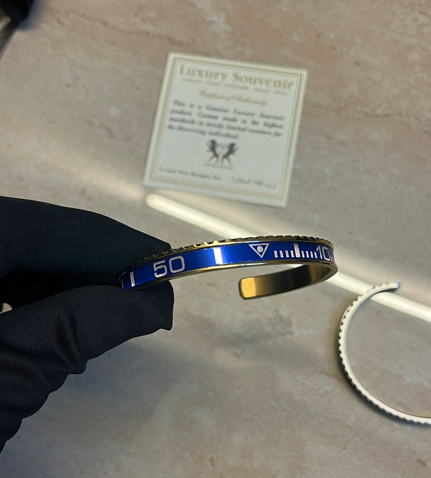 Rollie Cuff Matching to Luxury Watch - Blue