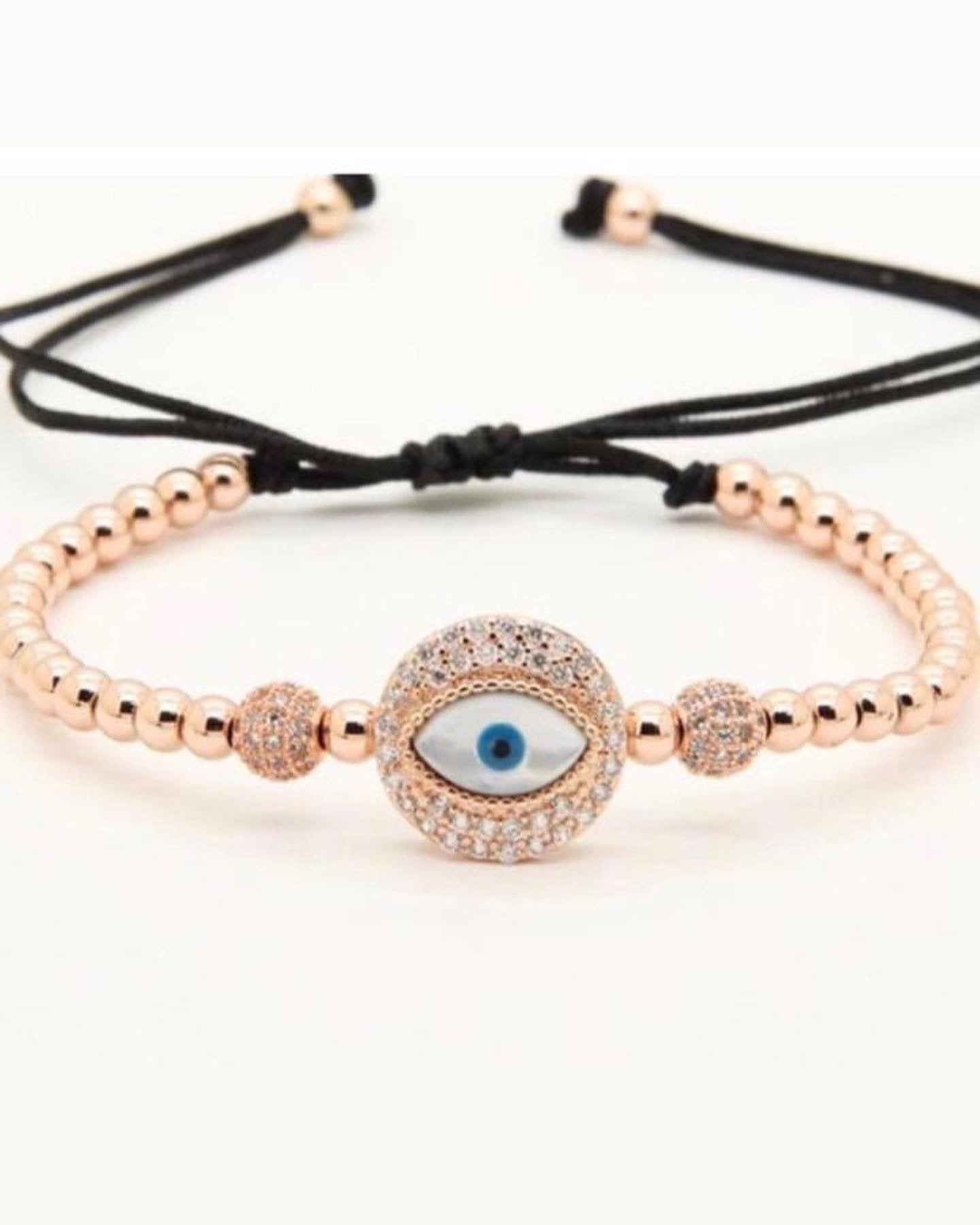 Evil Eye Rose Gold Celeb Choice MOST POPULAR Worn by Over 50+ Actresses.