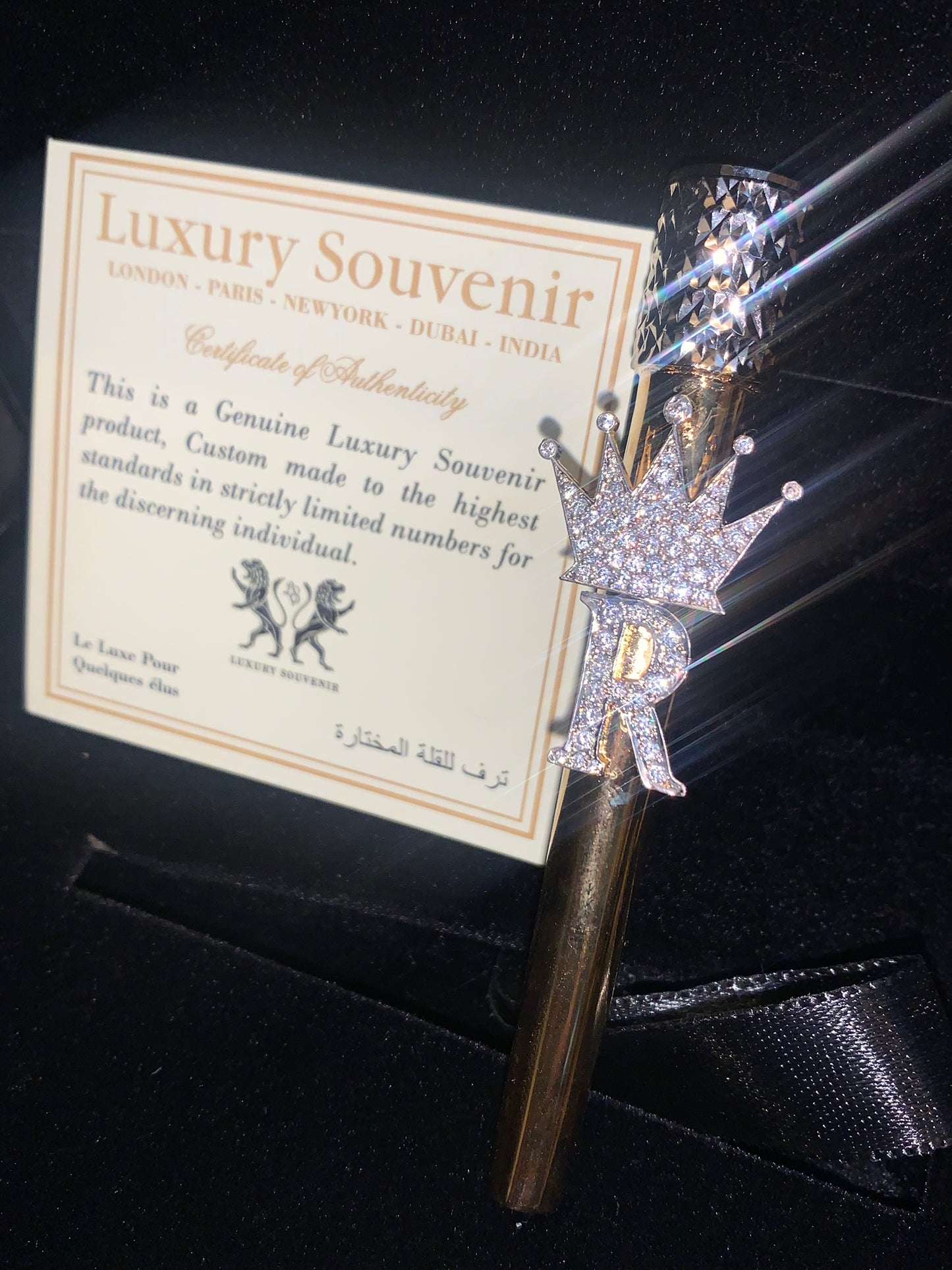 Hookah Shisha Filter ( CZ Diamond Initials & Crown )