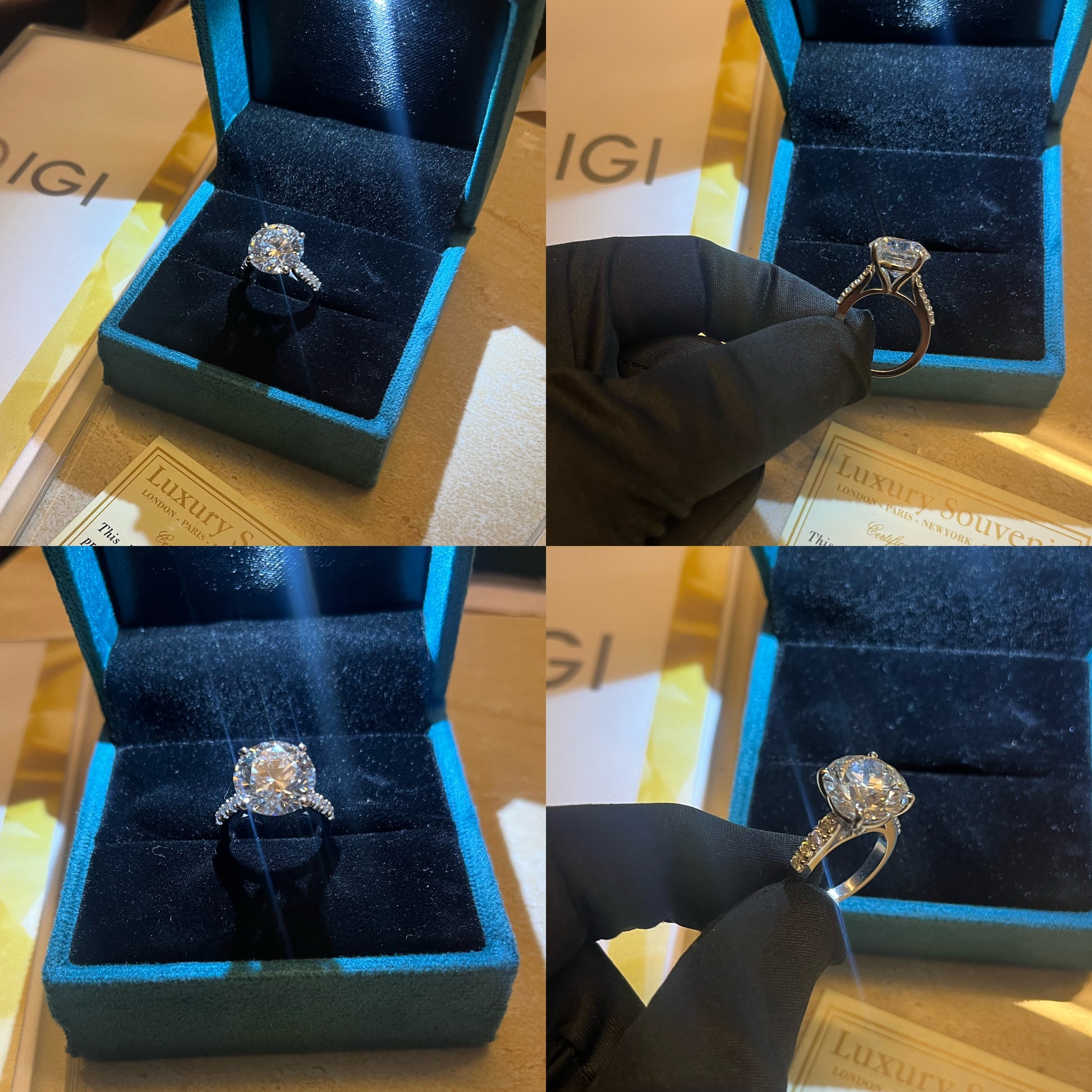 Carat Lab Grown Diamond Ring on 18Kt Gold - Main Image