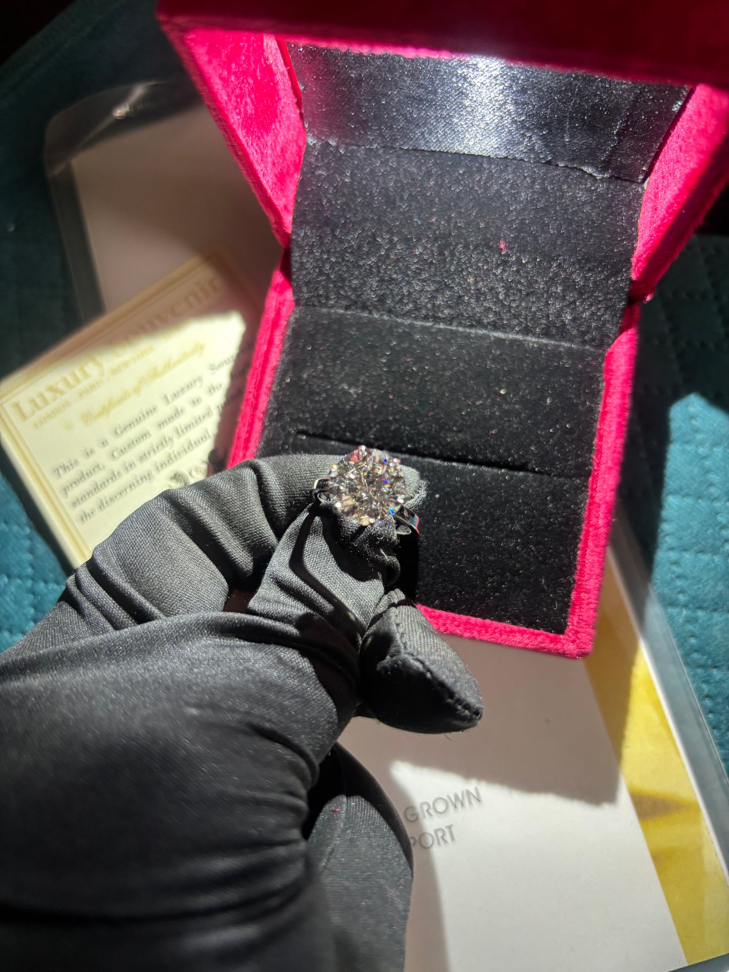 5 Carat Lab Grown Diamond Ring on 14Kt White Gold - Classic Style