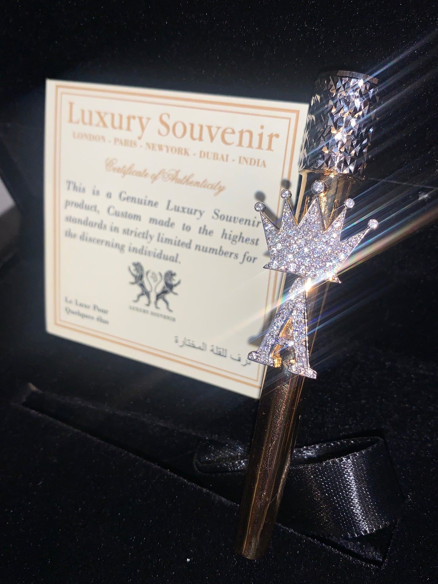 Hookah Shisha Filter ( CZ Diamond Initials & Crown )