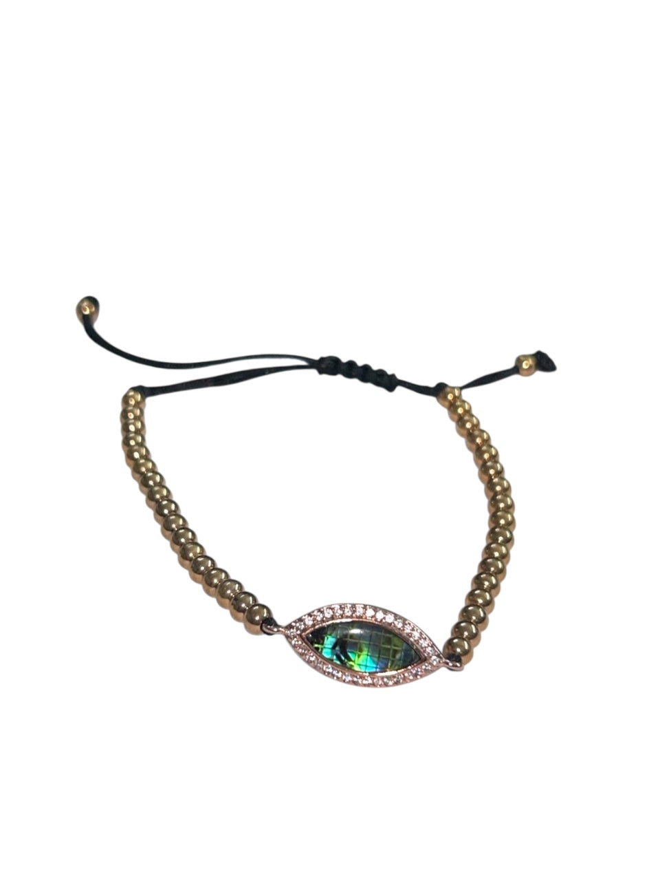 Evil Eye Bracelet New 2026 Edition 24Kt Gold Plated and Moissanite Diamonda