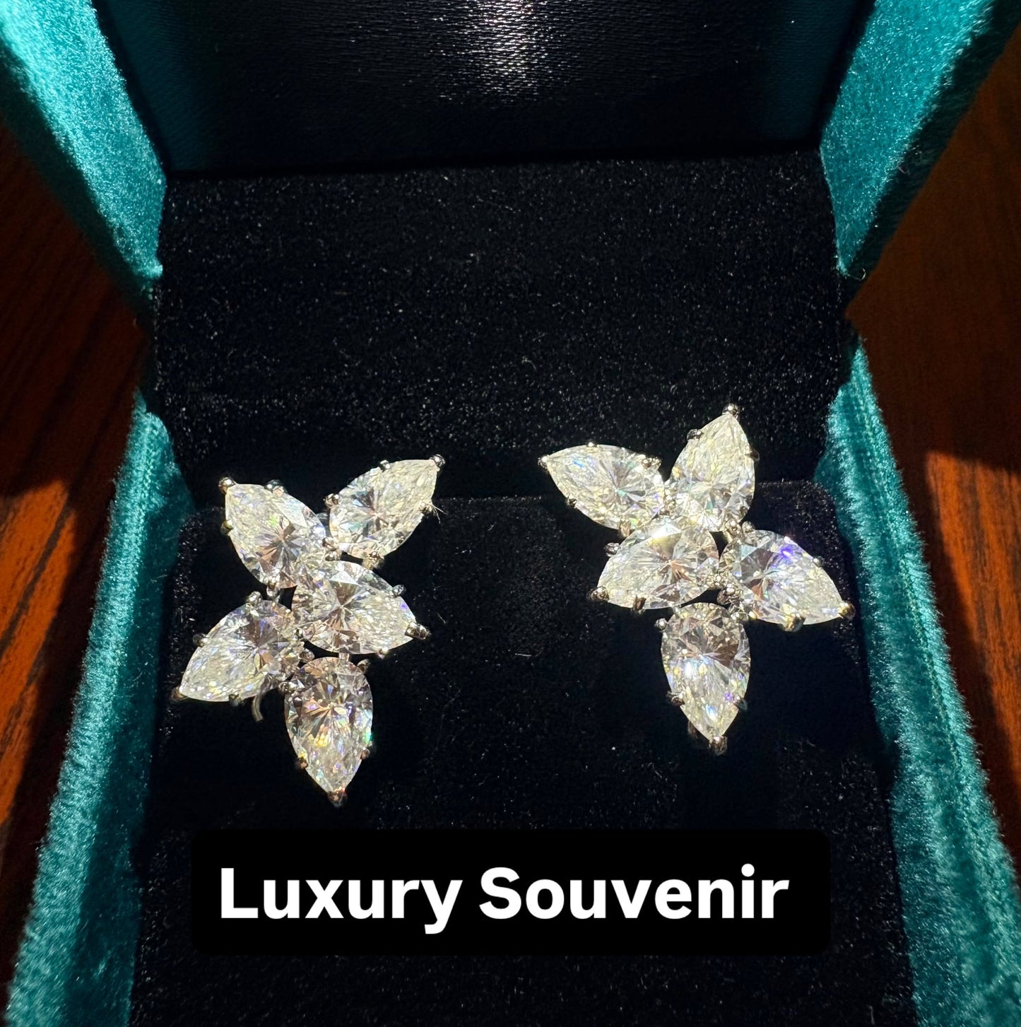 20-20 Carat Each Ear Diamond Earings by Luxury Souvenir Diamonds Lab Grown