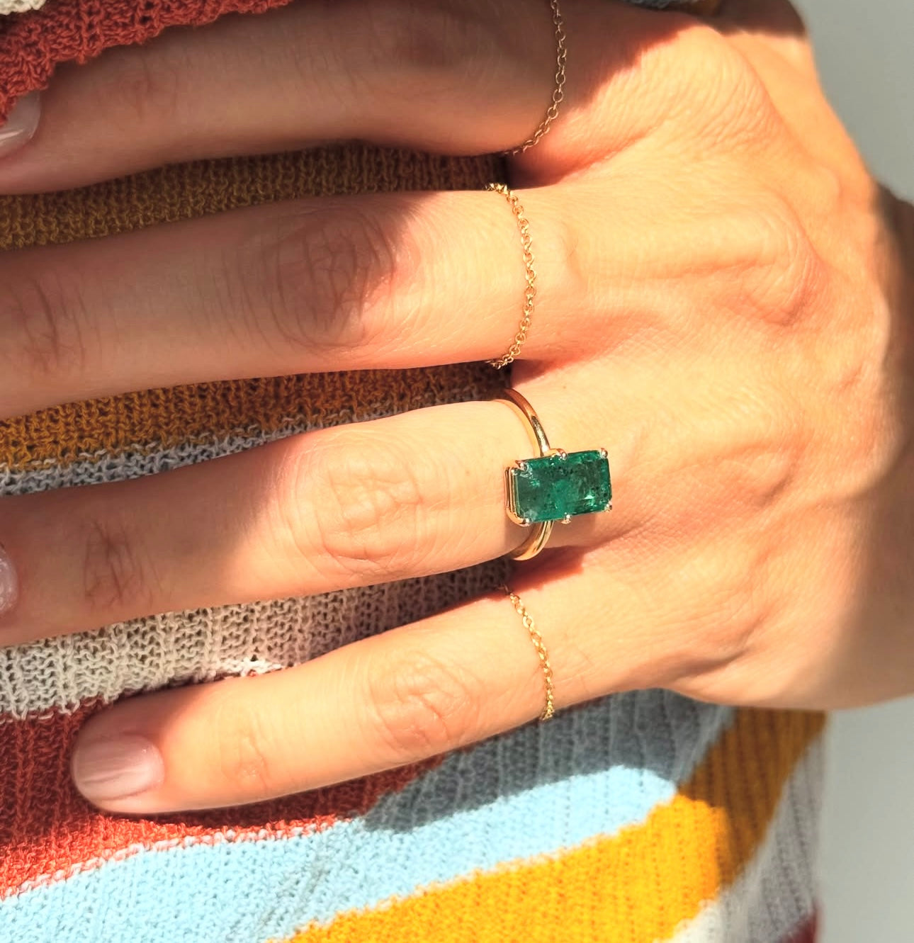 Emerald Diamond Ring
