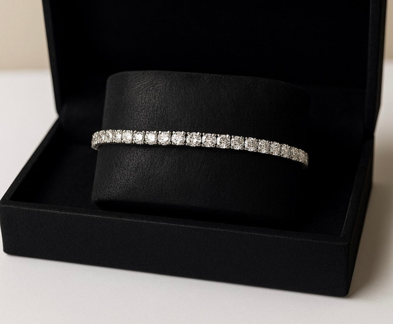 25 Cent Lab Grown Tennis Bracelet in 14Kt Hallmarked Gold