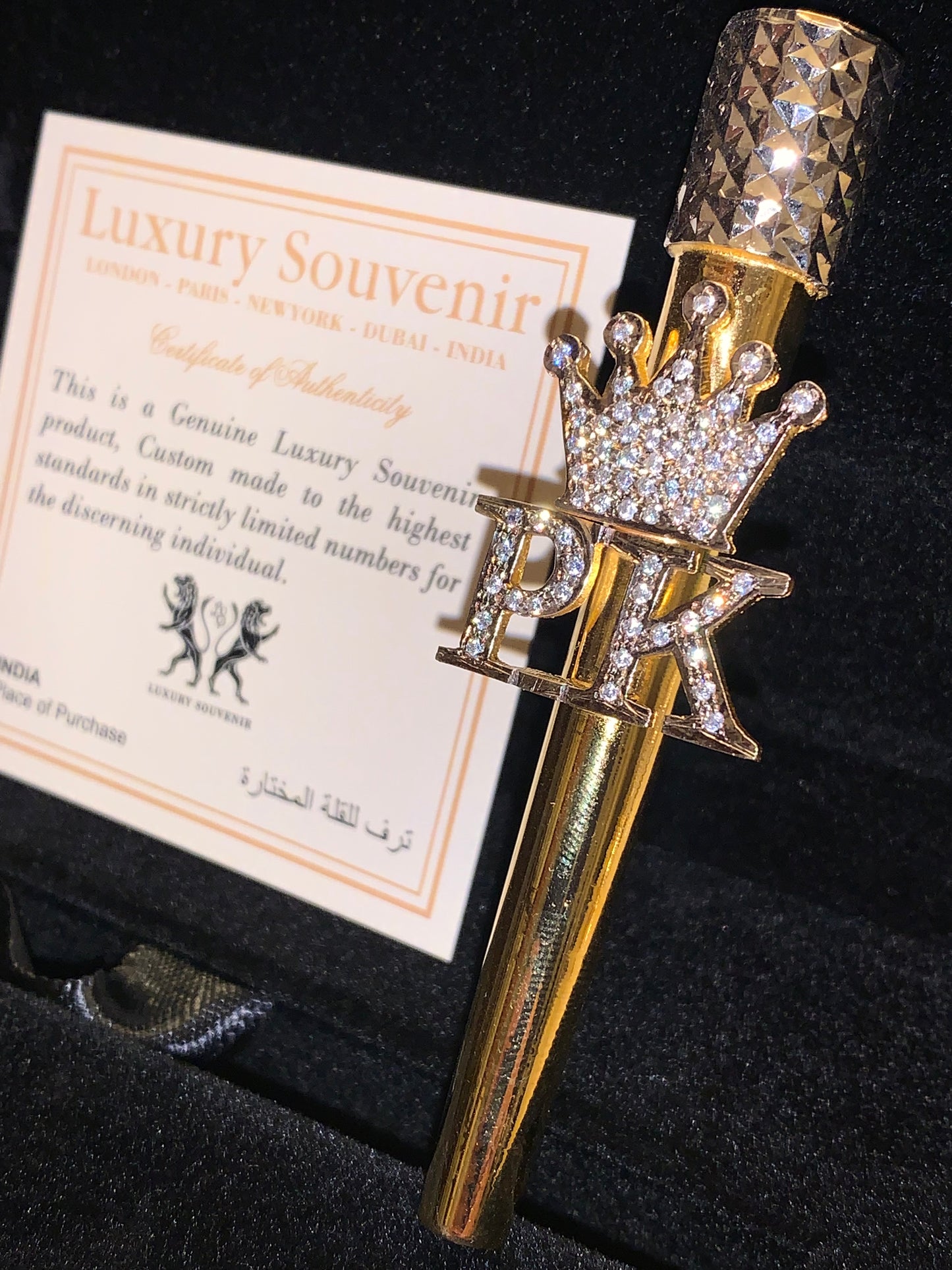 Hookah Shisha Filter ( CZ Diamond Initials & Crown )