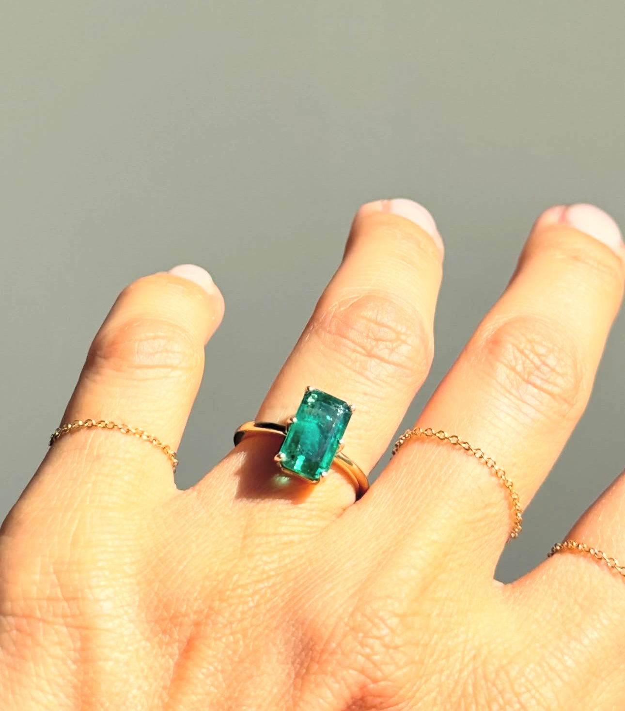 Emerald Diamond Ring