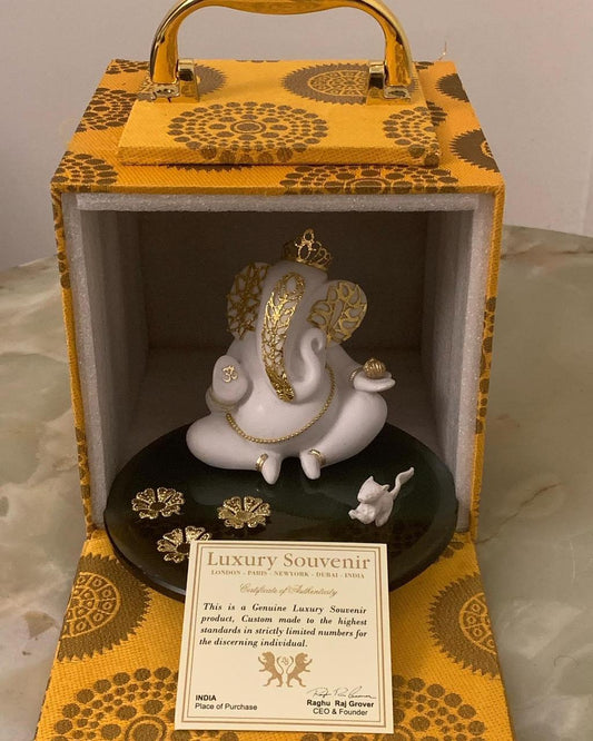 24Kt Gold Plated Ganesh Ji in Luxury Gift Box BESPOKE GIFTS