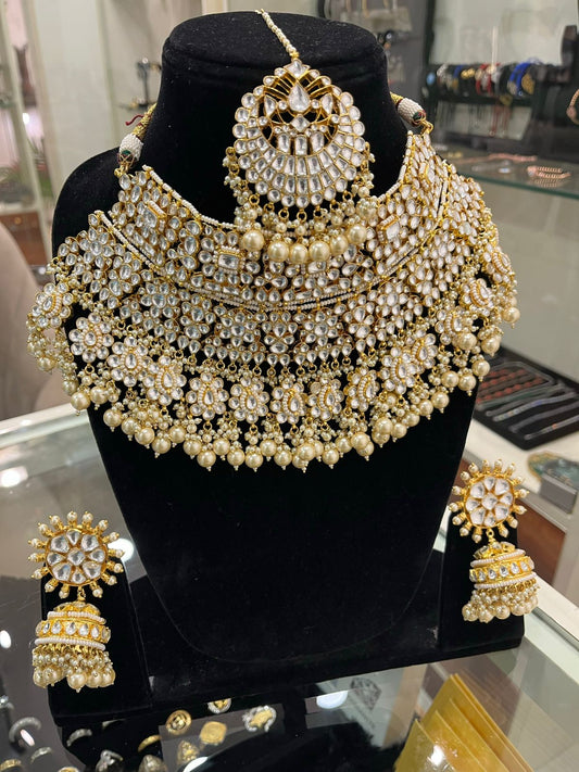 IZHAAR Collection Ethnic Indian Jewellery Heavy  Necklace Set Design 2 -Alia Bhatt Inspired