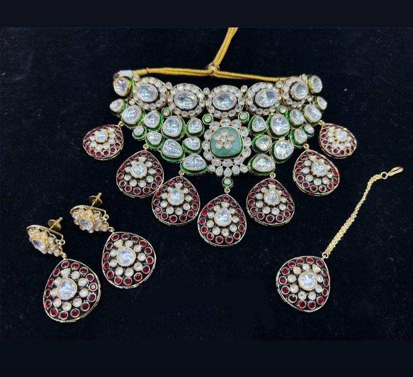 IZHAAR Collection Ethnic Indian Jewellery Heavy Set Necklace Design - 1