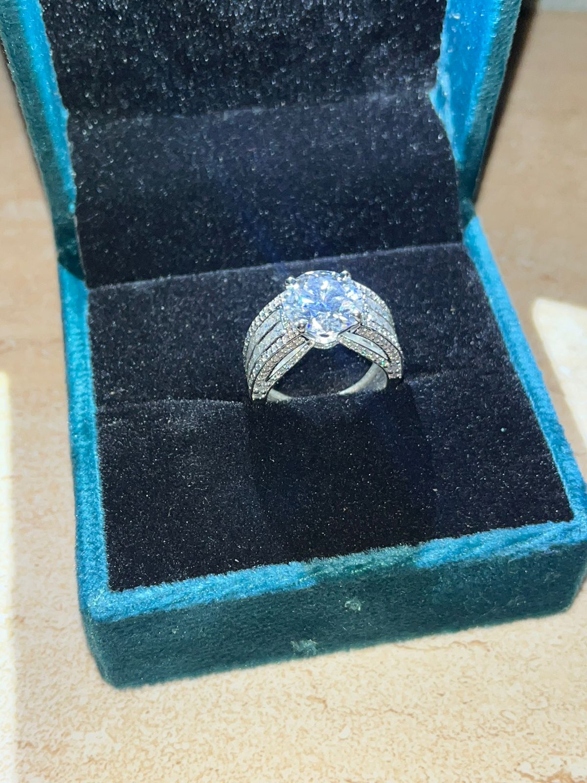 Carat Certified Moissanite Diamond with Moissanite Princess
