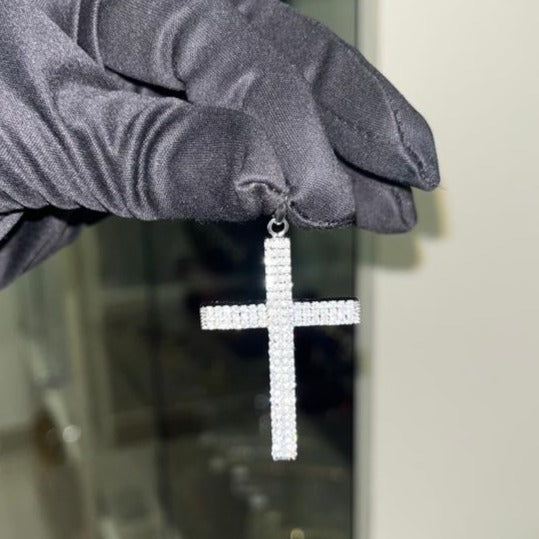 CROSS Pendant Iced Out