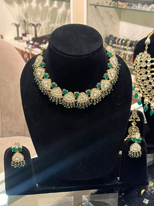 IZHAAR Collection Ethnic Indian Jewellery Heavy Set Necklace Design - 5