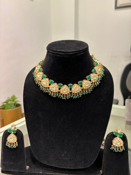 IZHAAR Collection Ethnic Indian Jewellery Heavy Set Necklace Design - 8