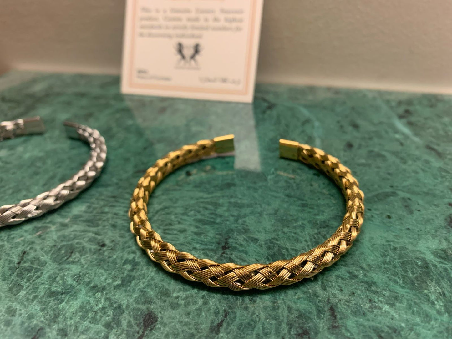 Golden Italian Cuff, Handcrafted in Europe