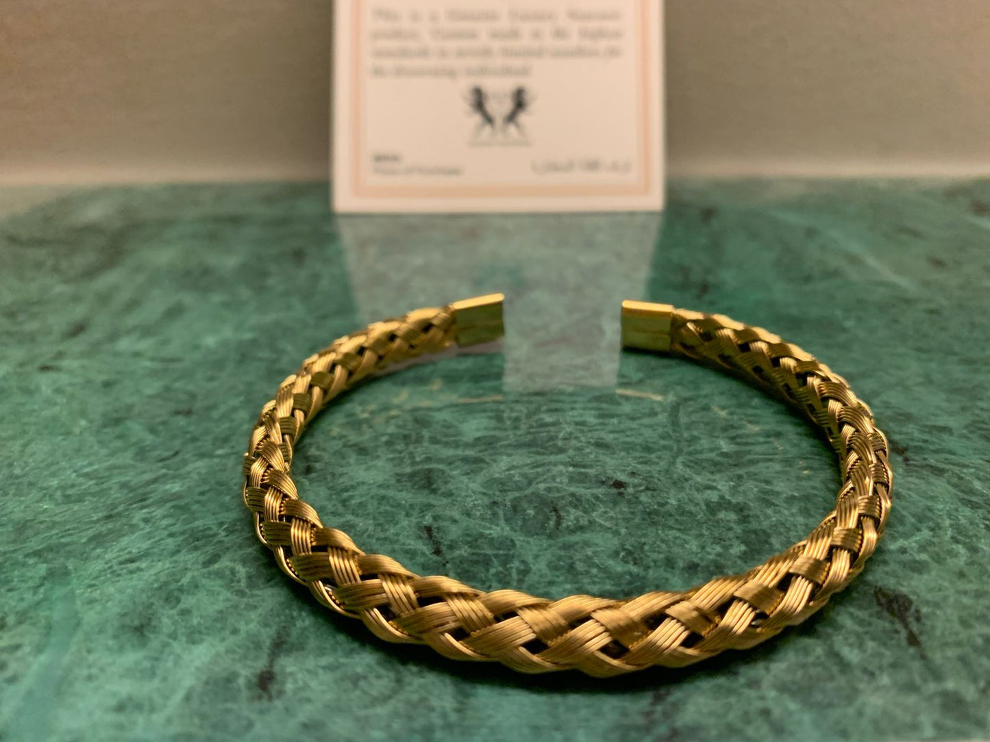 Golden Italian Cuff, Handcrafted in Europe